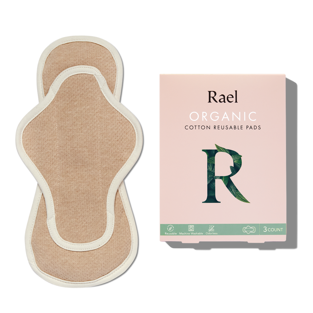 Organic Cotton Reusable Menstrual Pads - 3 Count E1