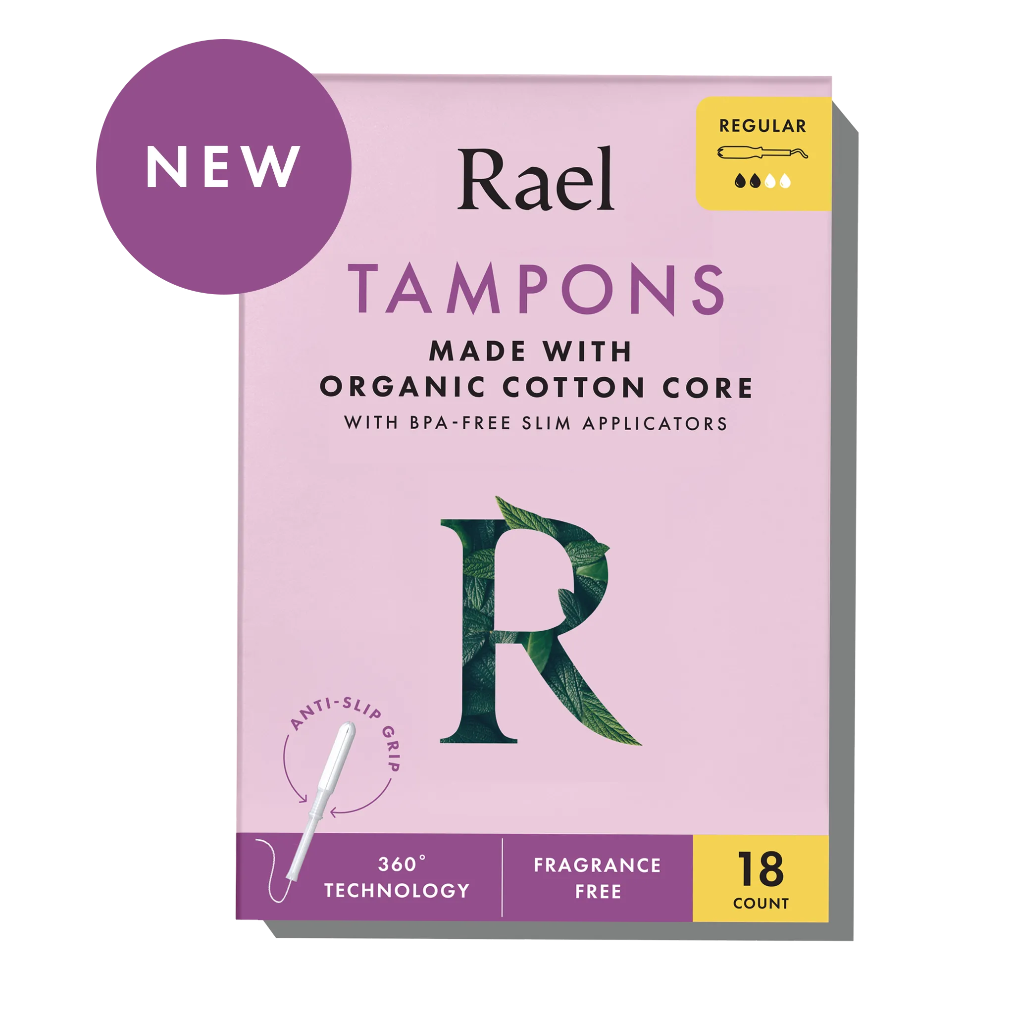 Regular Slim Applicator Tampons Made With Organic Cotton O9