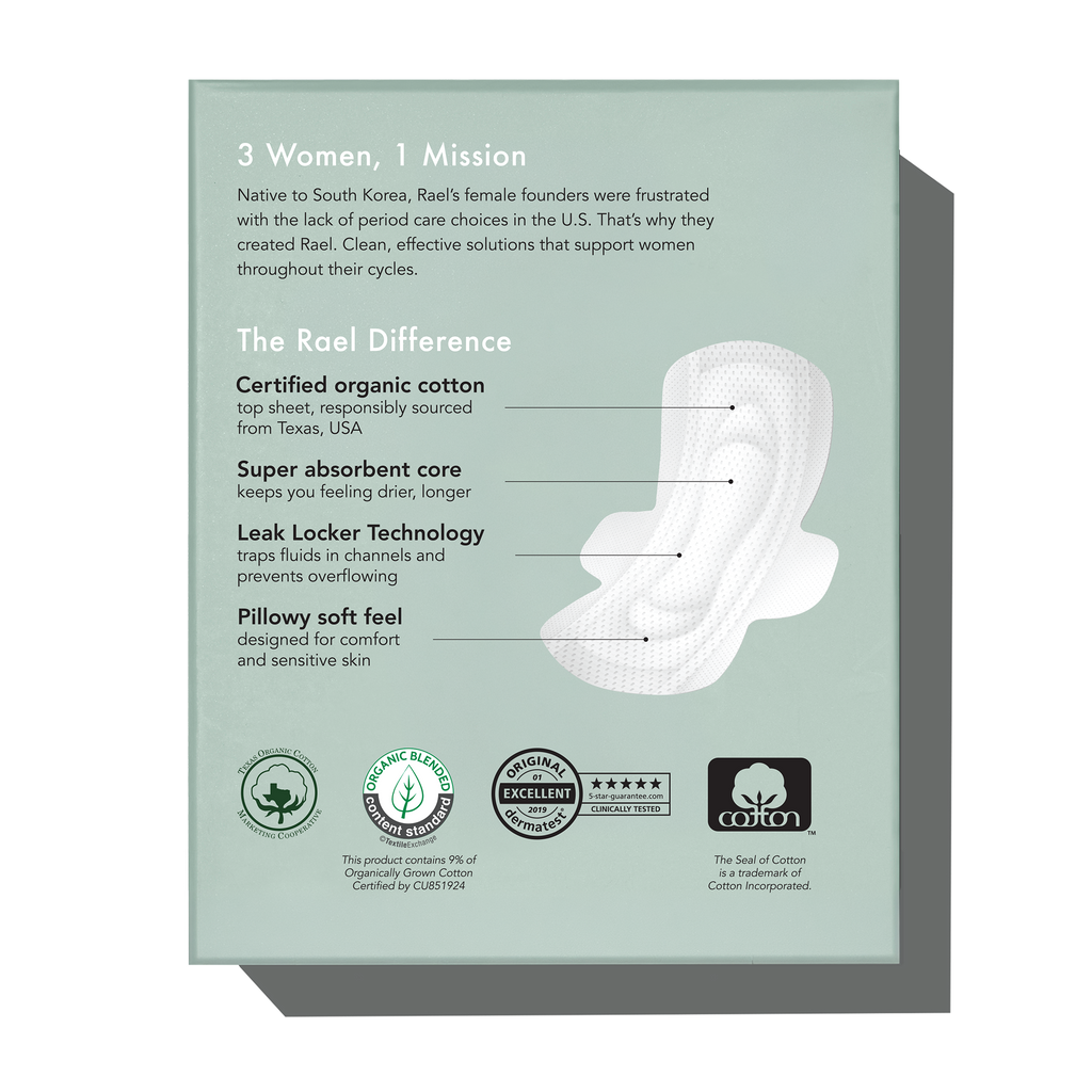 Petite Organic Cotton Cover Pads With Wings M7