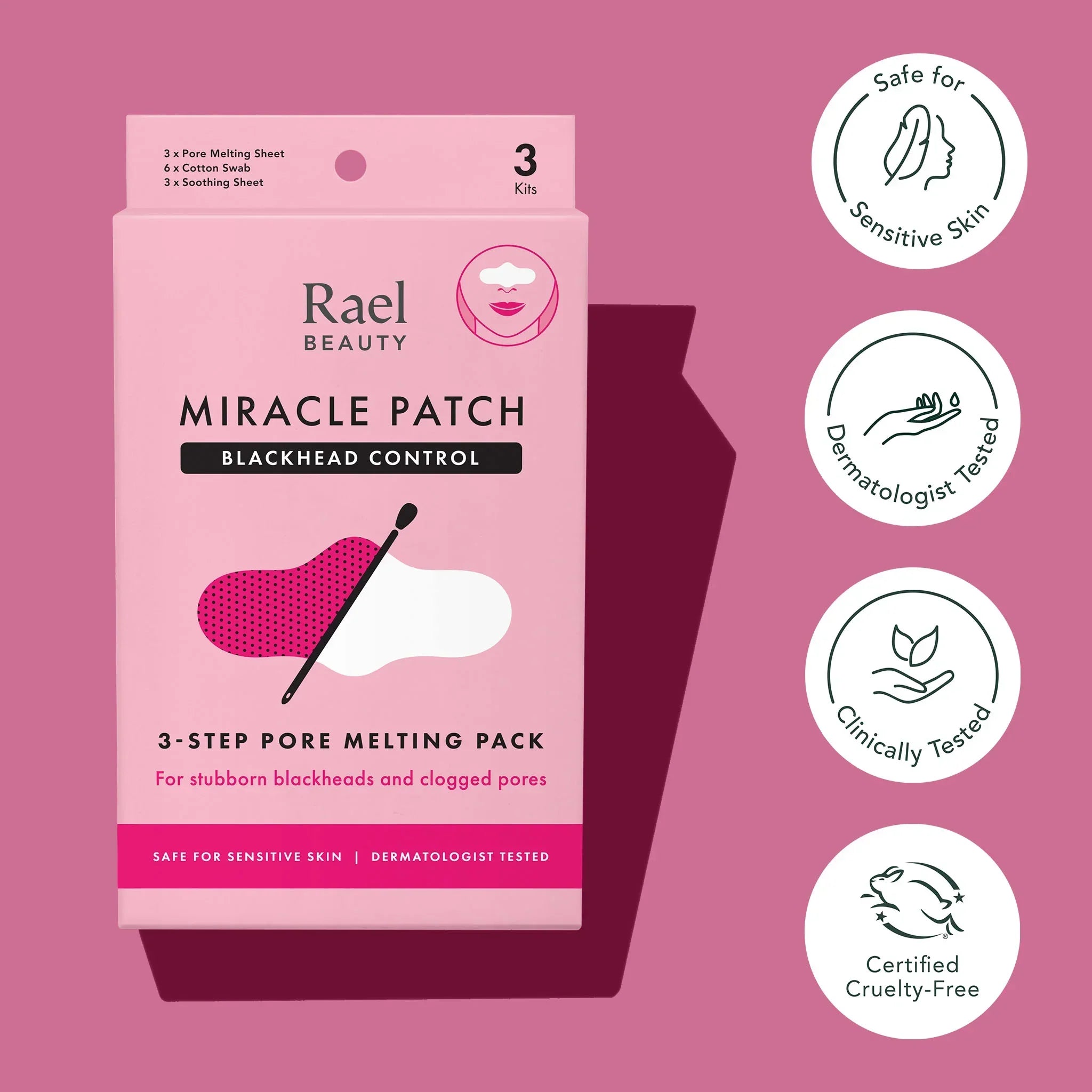 Miracle Patch 3-Step Pore Melting Pack - 2 Pack X2