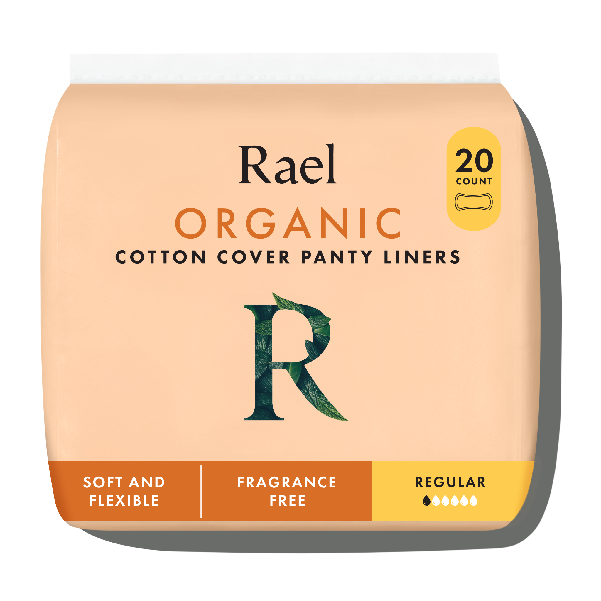 Regular Unscented Panty Liners Made With Organic Cotton U7