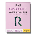 Regular Cardboard Applicator Tampons Made With Organic Cotton O6