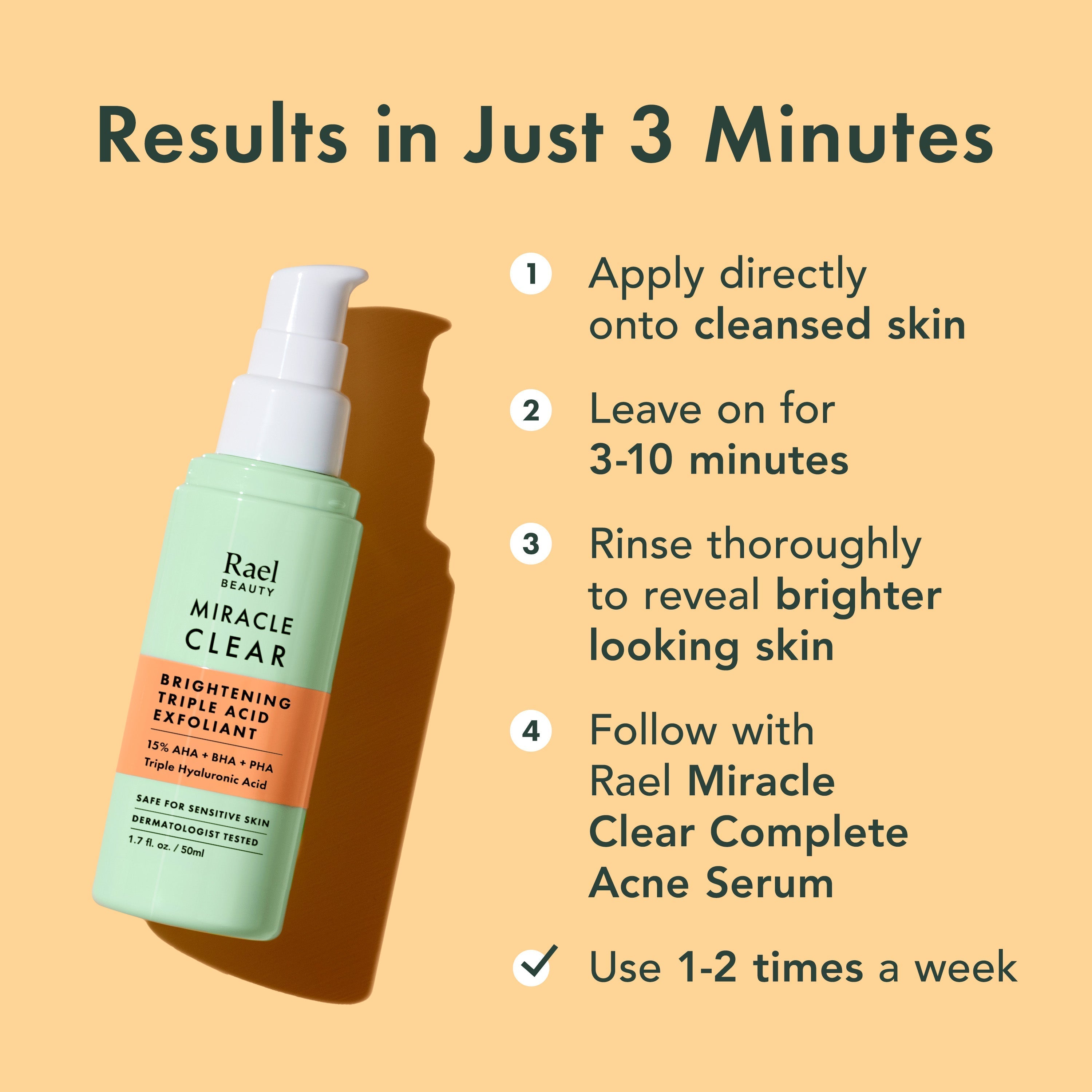 Miracle Clear Brightening Triple Acid Exfoliant L2