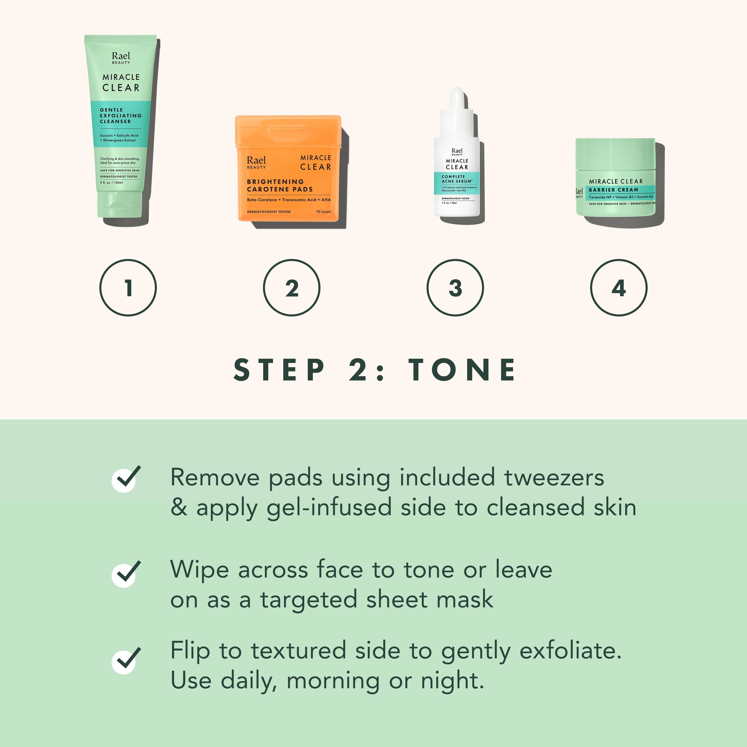 Miracle Clear Brightening Carotene Pads T0