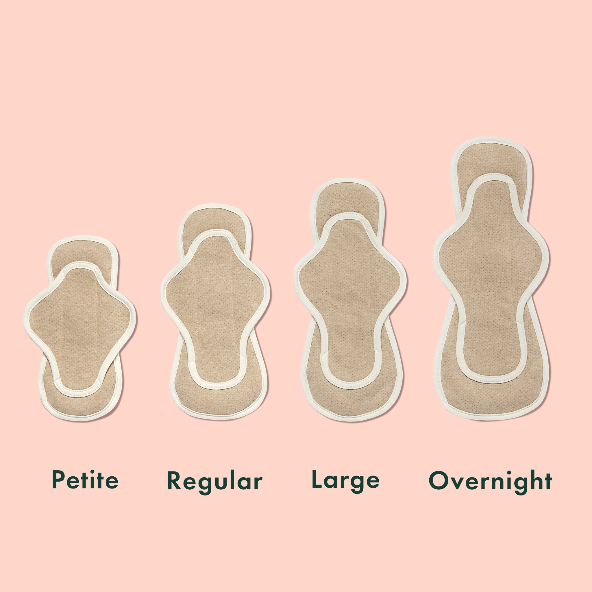 Organic Cotton Reusable Menstrual Pads - 3 Count E1