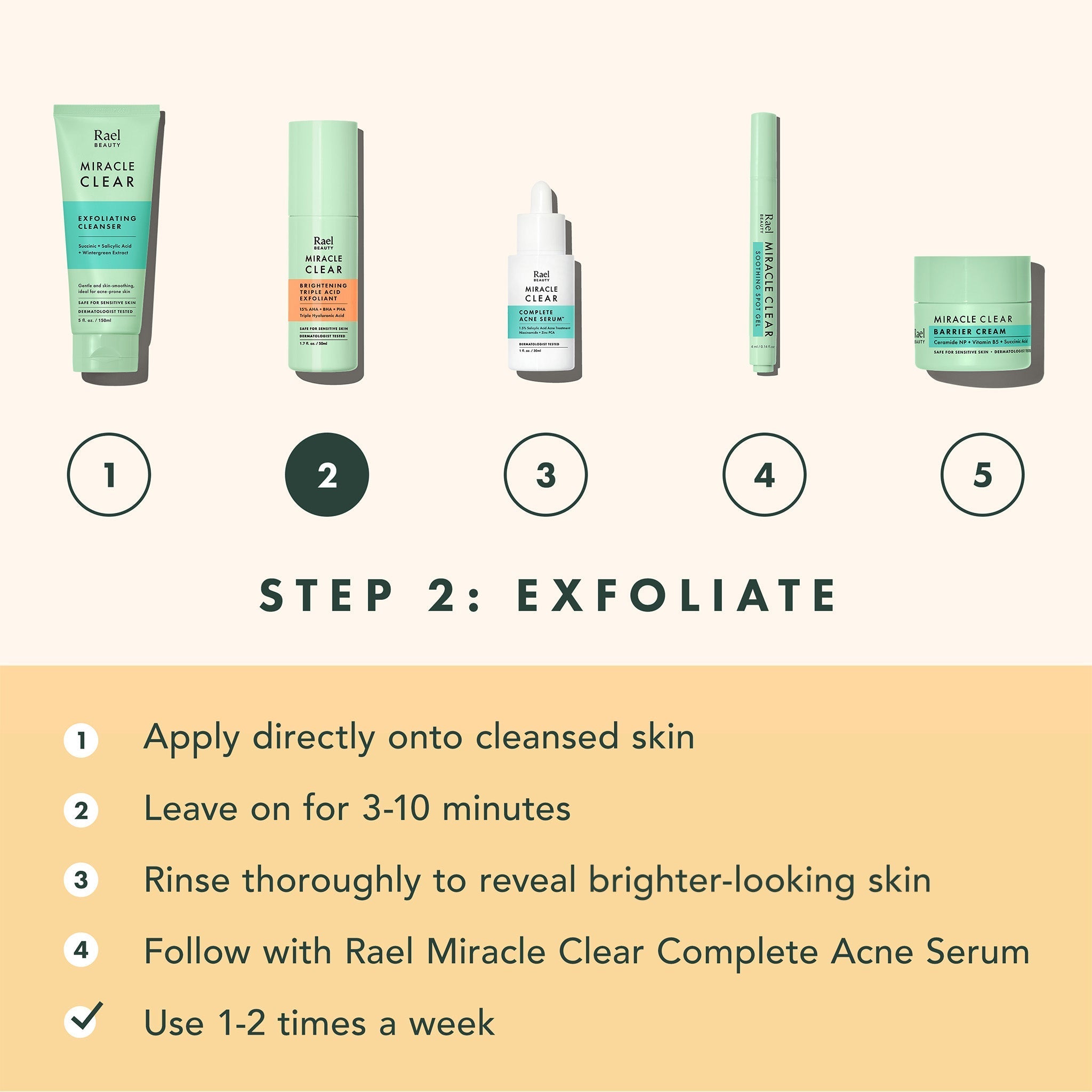 Miracle Clear Brightening Triple Acid Exfoliant L2