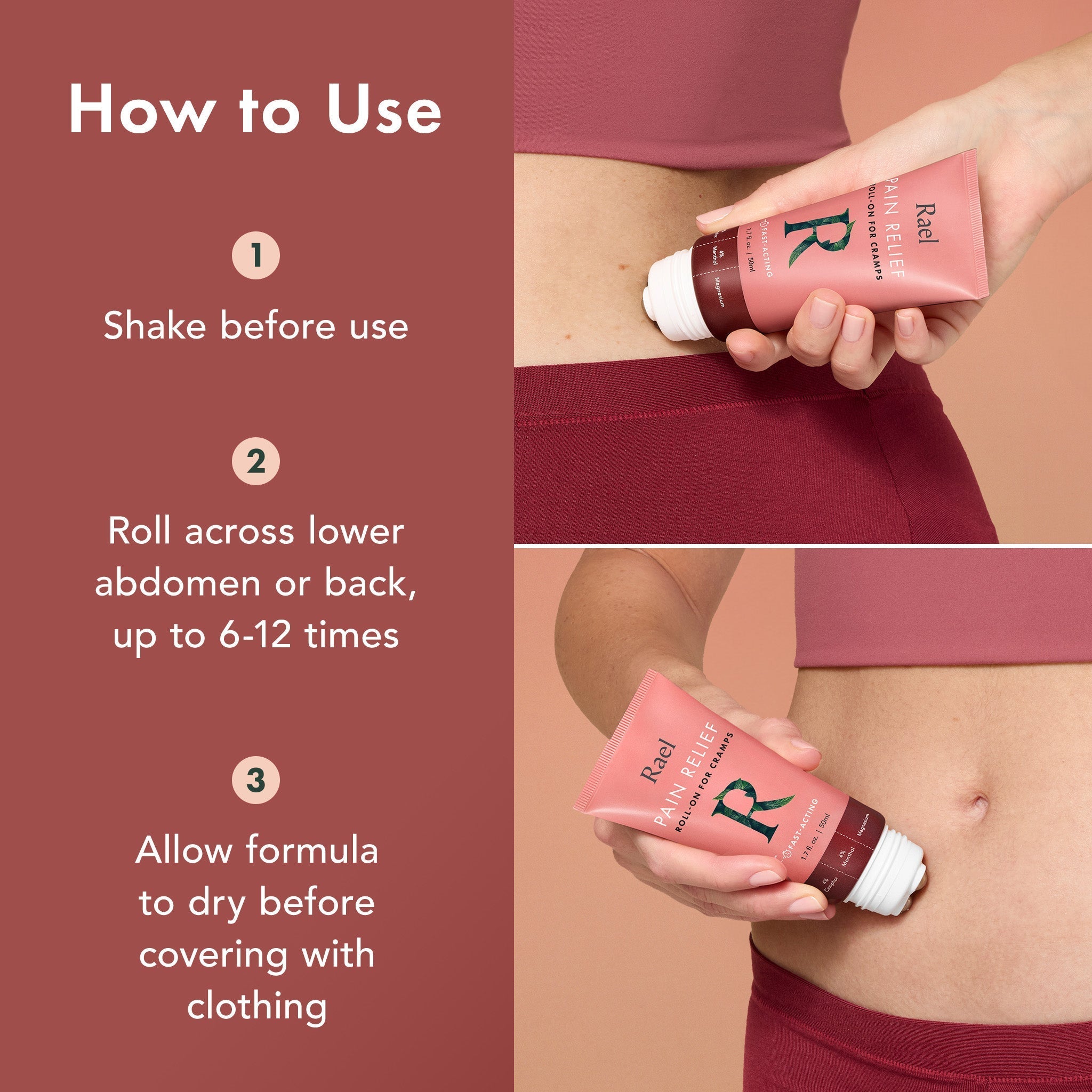 Pain Relief Roll-On for Cramps W6