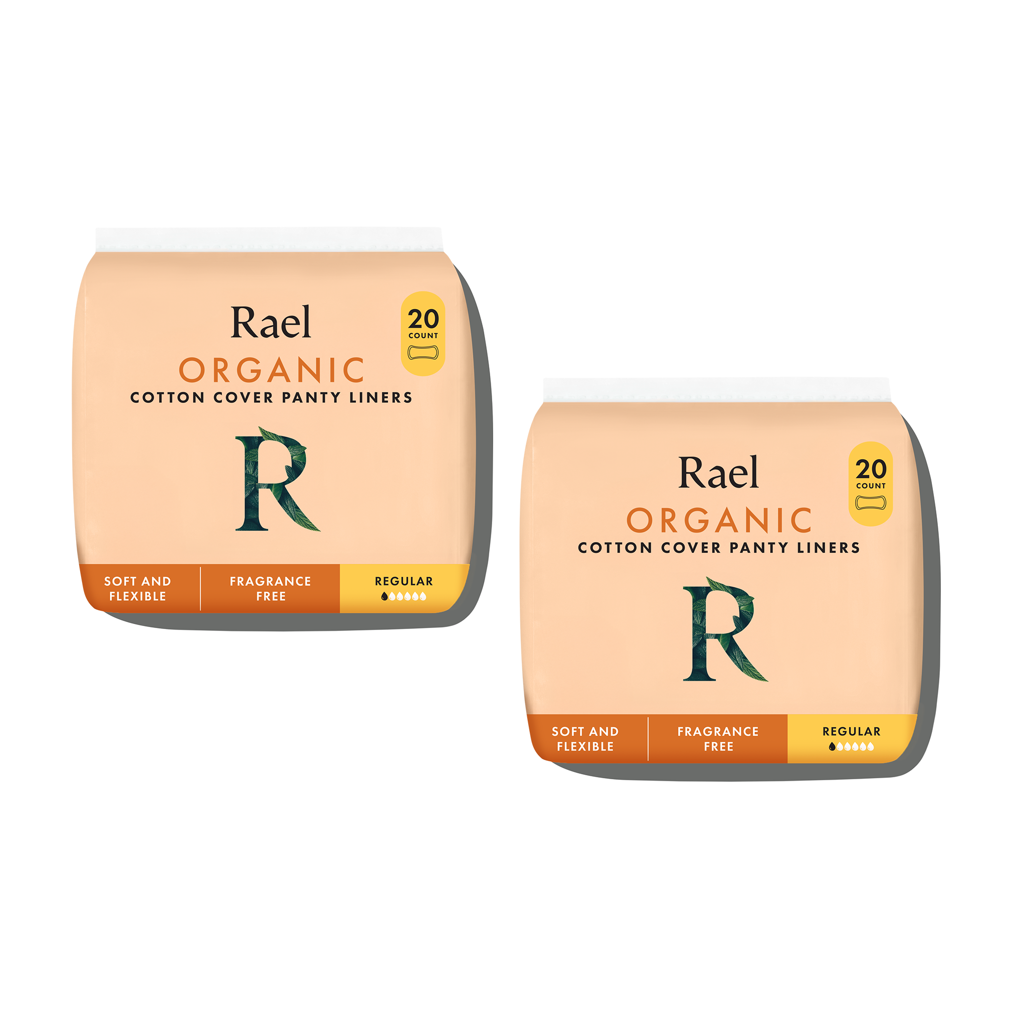 Regular Unscented Panty Liners Made With Organic Cotton U7