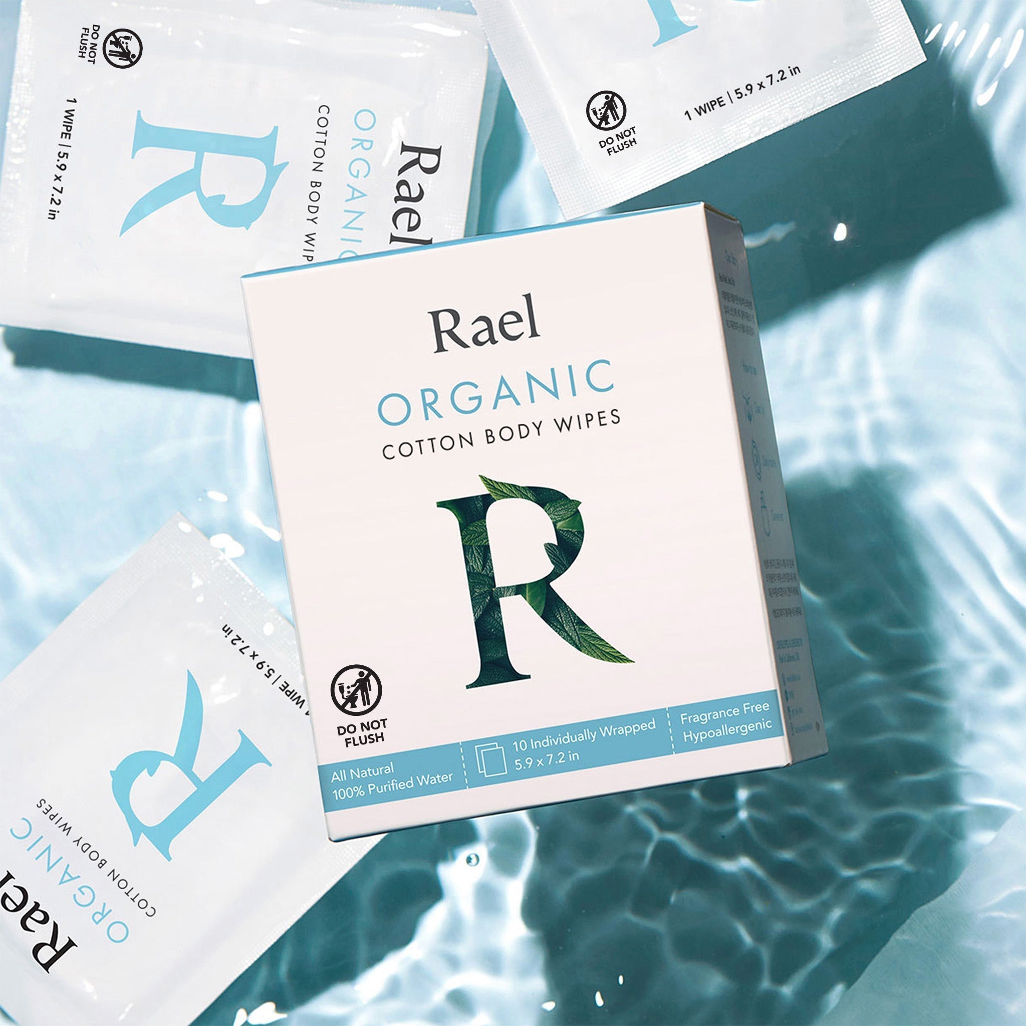 Organic Cotton Body Wipes - 2 Pack Q9
