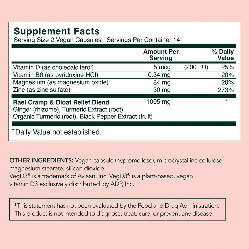 PMS Cramp & Bloat Supplement P1