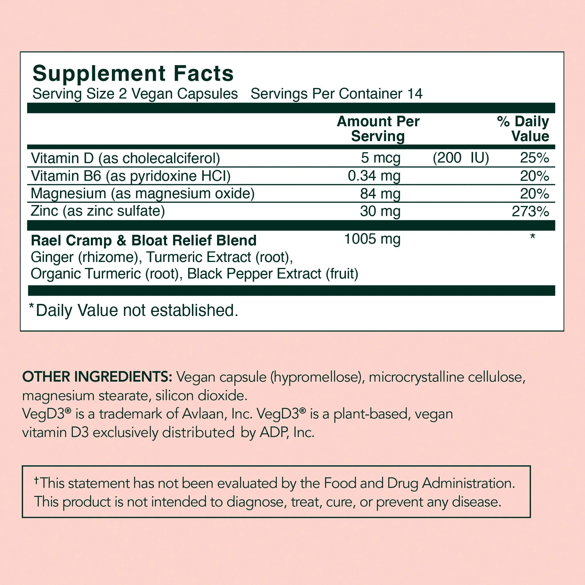 PMS Cramp & Bloat Supplement P1